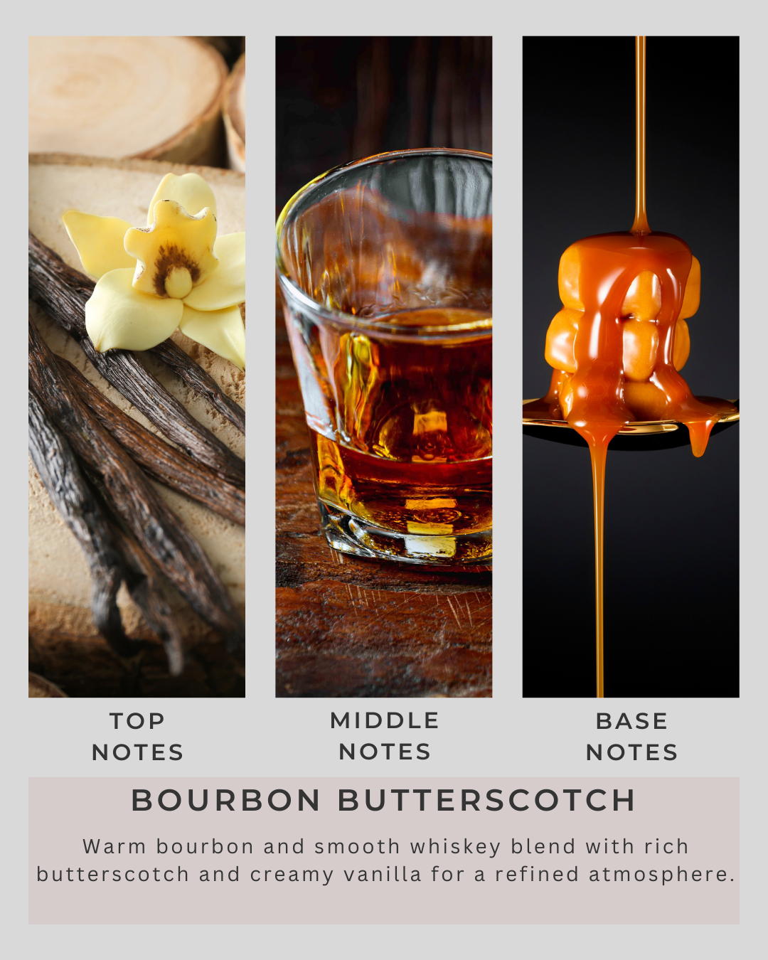 Bourbon Butterscotch | All Natural Soy Wax | Mancave