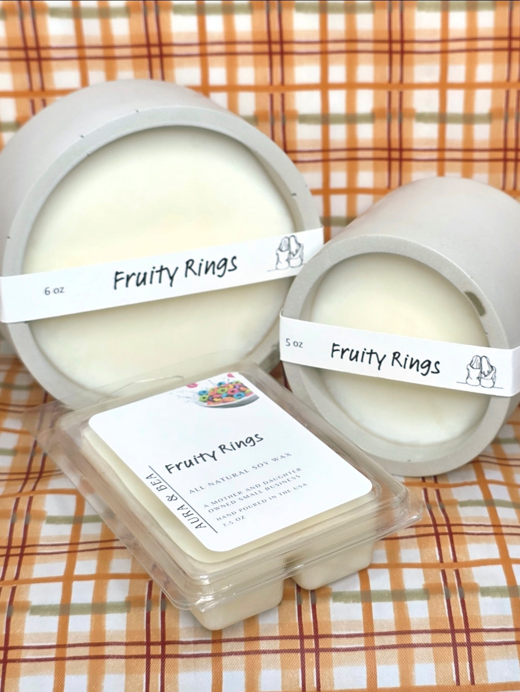 Fruity Rings | All Natural Soy Wax | Nostalgia
