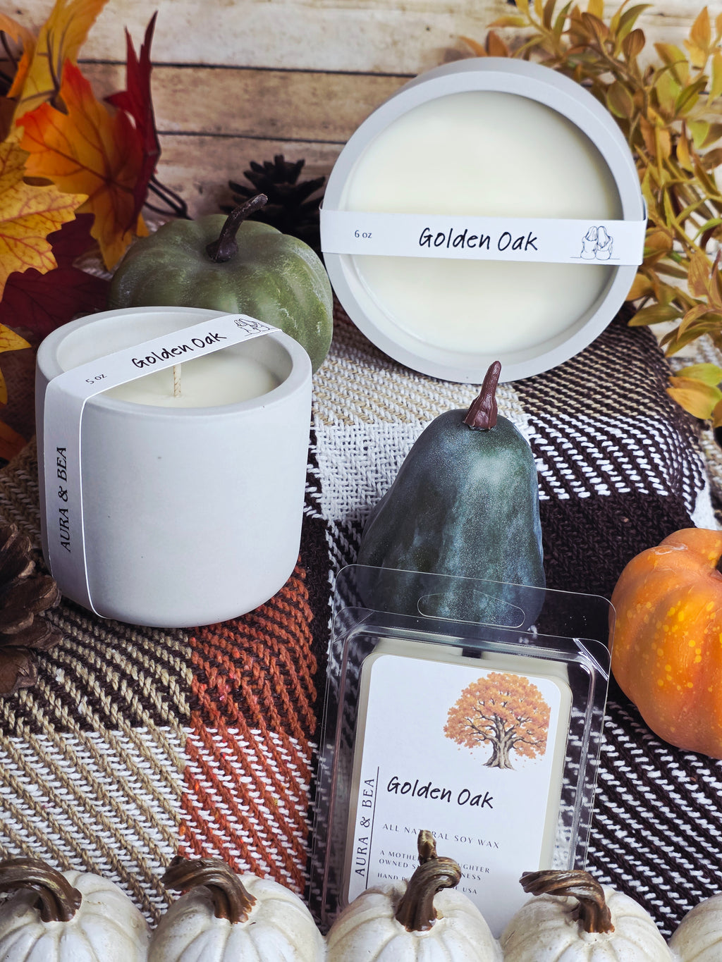 Golden Oak | All Natural Soy Wax | Rustic