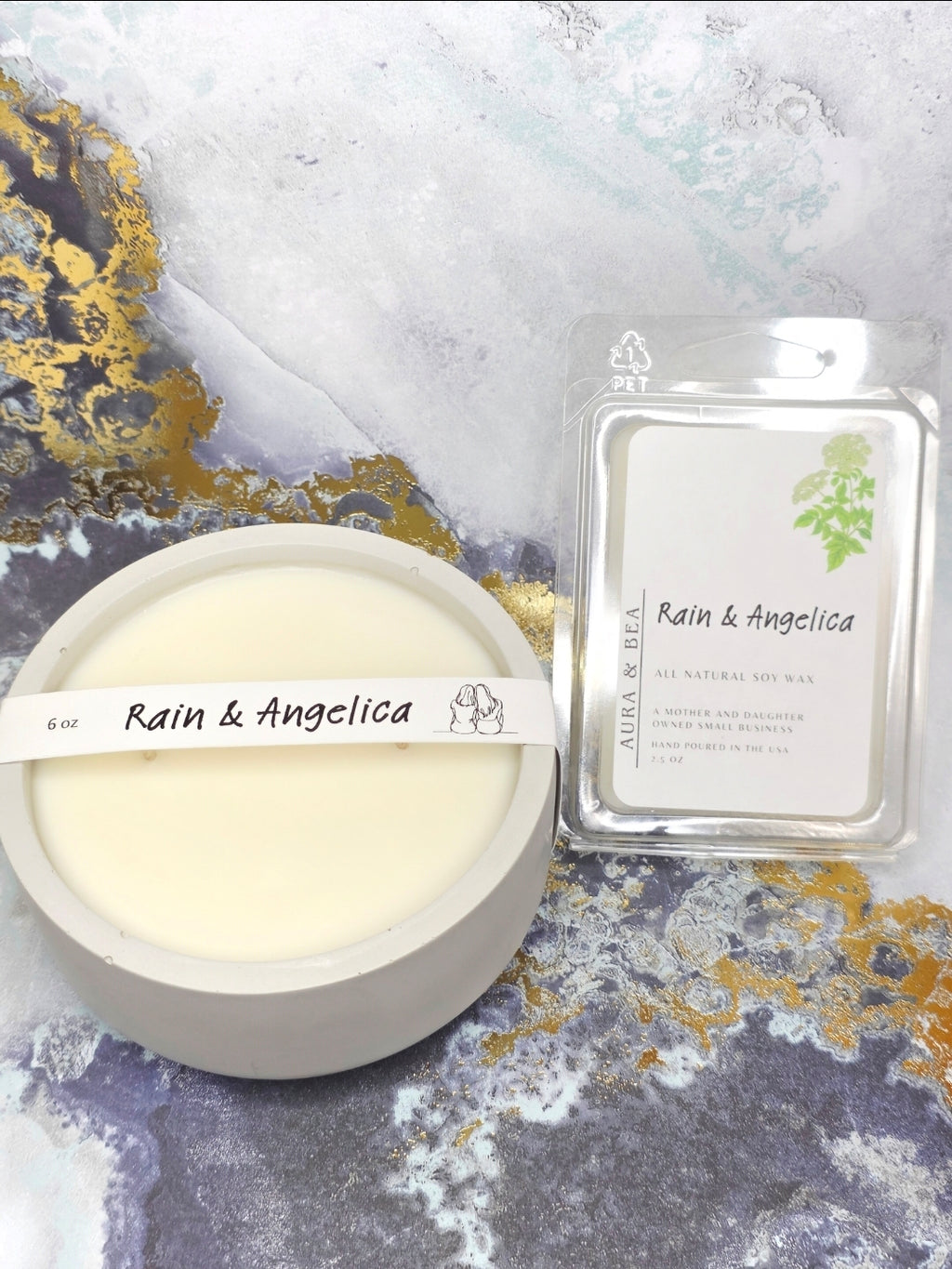 Rain & Angelica | All Natural Soy Wax | Sunday Morning